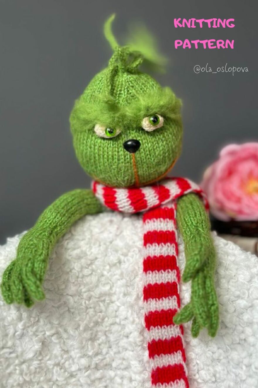The Grinch Knitting Pattern💚 Christmas Gift Ideas. A Great Gift For Christmas 💚 The Grinch Knitting Pattern💚 Christmas Gift Ideas. A Great Gift For Christmas 💚