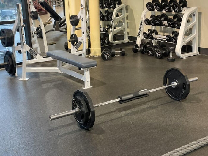 People At The Gym Love To Leave A Bar Loaded With Weights On The Floor For The Next Person To Worry About