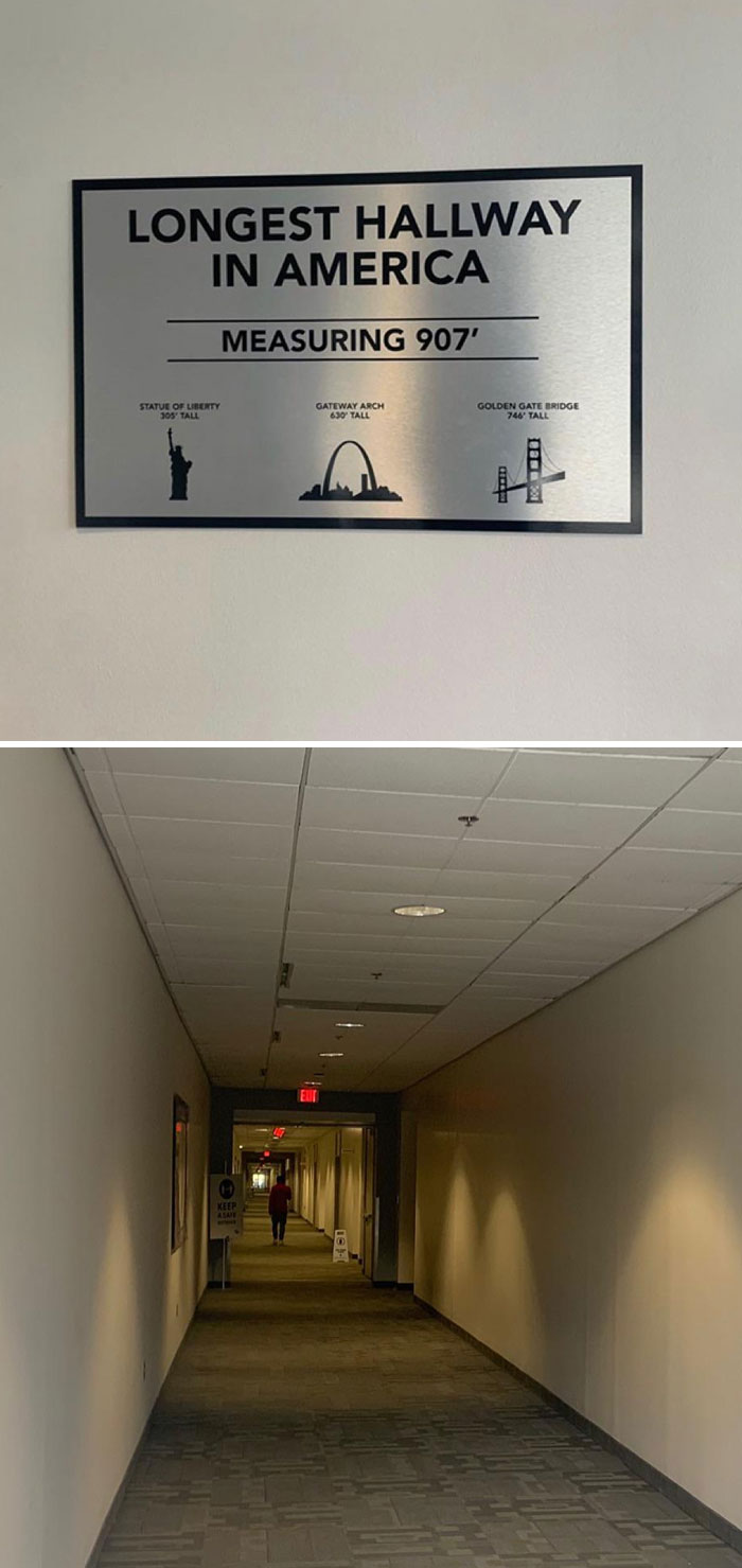 I Work In The Building With The Longest Hallway In America
