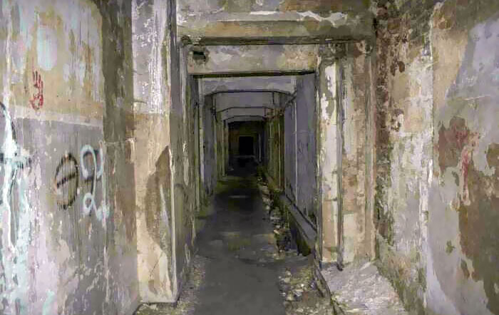 Abandoned Hospital's Hallway In Greece