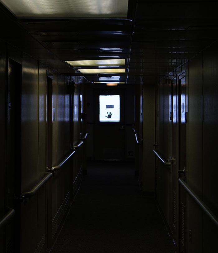 I Found This Hallway While Exploring On A Ferry I Was Taking