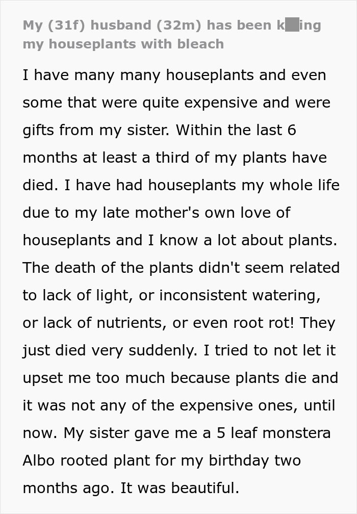“I Noticed A Smell”: Woman Finds Out Why Her Plants Are Dying, Her Life Turns Upside Down “I Noticed A Smell”: Woman Finds Out Why Her Plants Are Dying, Her Life Turns Upside Down