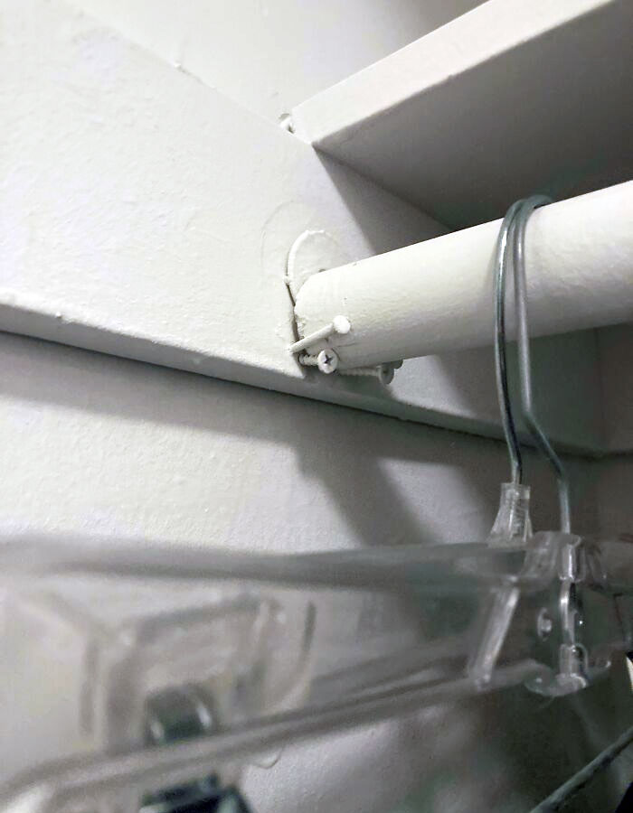 The Landlord Special In A "Newly Renovated Unit". My Clothes Are Hanging On For Dear Life