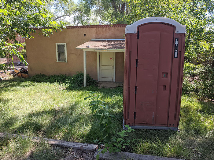 My Landlord Put This Porta-Potty In Front Of My House While They Remodeled Their Home Next Door. I Was Told It Couldn’t Be Helped