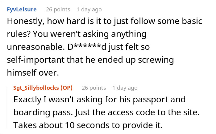 Rude Guy Thinks He Can Ignore Security, Regrets It After Wasting 5.5 Hours Instead Of 30 Seconds Rude Guy Thinks He Can Ignore Security, Regrets It After Wasting 5.5 Hours Instead Of 30 Seconds