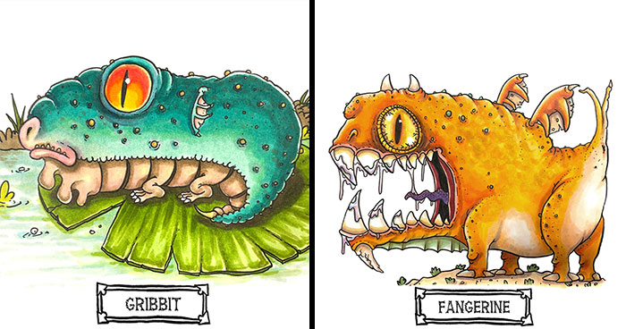 My 9-Year-Old Wanted To Share His Monster Art With The World, So We Launched A Creative Kickstarter Together (14 Pics)