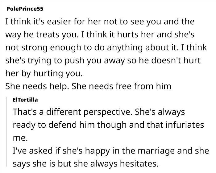 Daughter Can&rsquo;t Stand Mom&rsquo;s New Hubby, Who She Keeps Defending, Decides To Cut Them Out Of Her Life