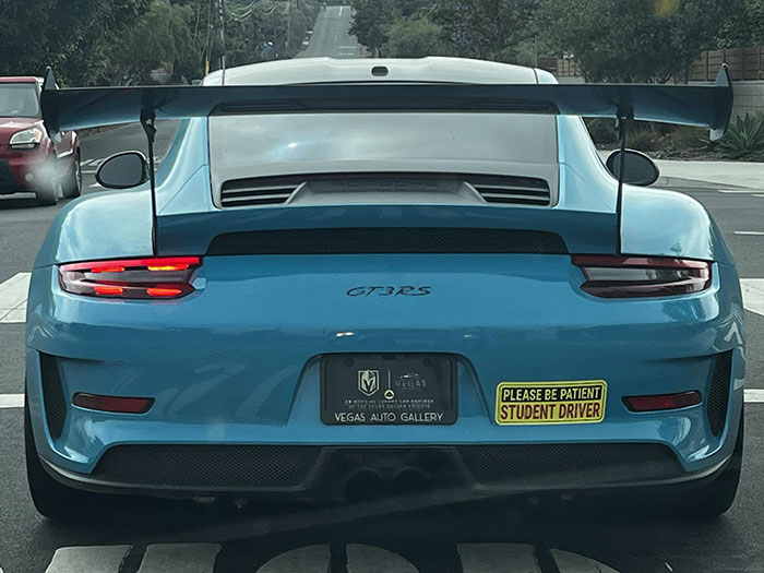 $250,000 Porsche 911 GT3 RS With A Student Driver Sticker