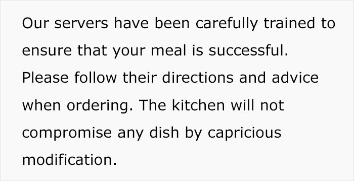 Restaurant’s Over-The-Top Rules Lead To Guest Cancellation, Owner Smugly Responds Restaurant’s Over-The-Top Rules Lead To Guest Cancellation, Owner Smugly Responds
