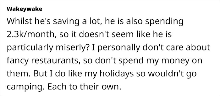 Woman Explains How She's Put Off By Partner's Extreme Saving Habits, Netizens Take His Side Woman Explains How She's Put Off By Partner's Extreme Saving Habits, Netizens Take His Side