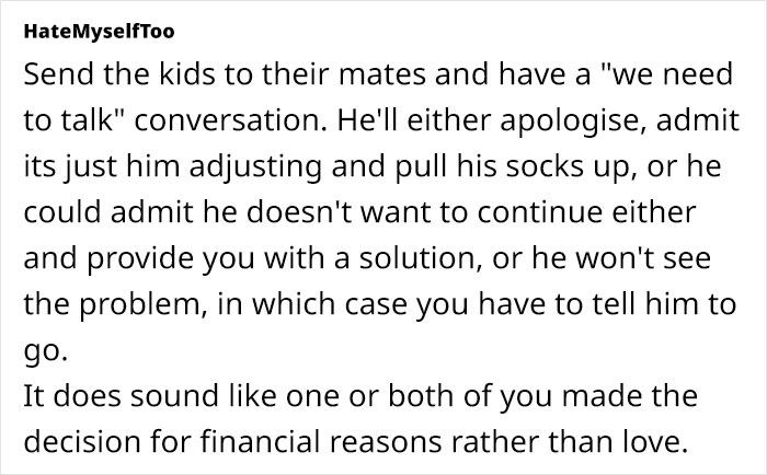 Woman Lets Partner Move In With Her And Her Kids, Immediately Understands She Shouldn’t Have Woman Lets Partner Move In With Her And Her Kids, Immediately Understands She Shouldn’t Have