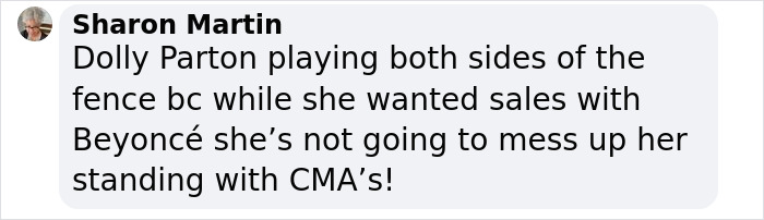 Dolly Parton Says She'd Duet With Beyonc&eacute; Live, But Defends The CMA Awards After Nomination Snub