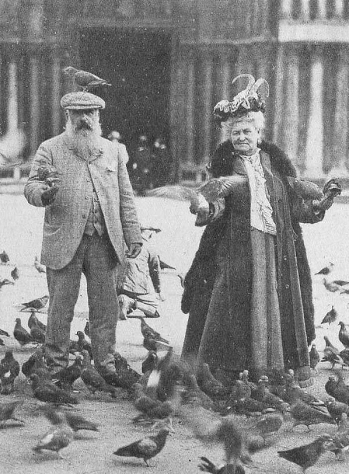 Monet With His Wife Alice, 1908