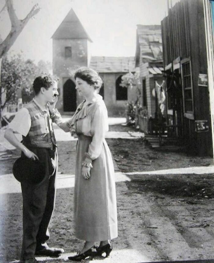 Charlie Chaplin Meeting Helen Keller, 1919