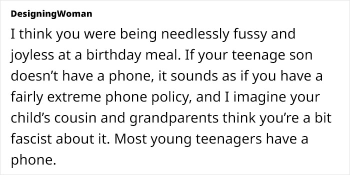 Woman Isolates In &ldquo;Survival Mode&rdquo; After In-Laws Override Her Rule Of No Phones At The Table