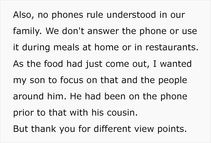Woman Isolates In &ldquo;Survival Mode&rdquo; After In-Laws Override Her Rule Of No Phones At The Table