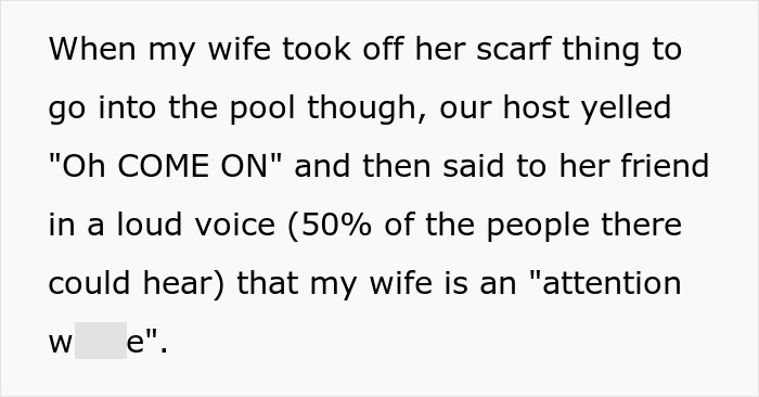 Ladies Condemn Friend's Bikini Out Loud During Poolside Gathering, Her Husband Loses It Completely Ladies Condemn Friend's Bikini Out Loud During Poolside Gathering, Her Husband Loses It Completely
