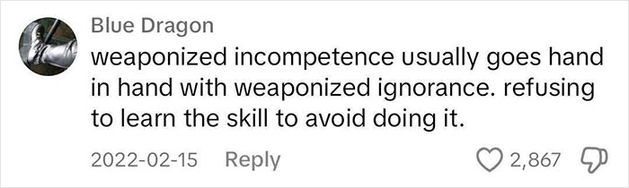 "Very Depressing": Women Expose Weaponized Incompetence As Expert Labels It "Passive-Aggressive" "Very Depressing": Women Expose Weaponized Incompetence As Expert Labels It "Passive-Aggressive"