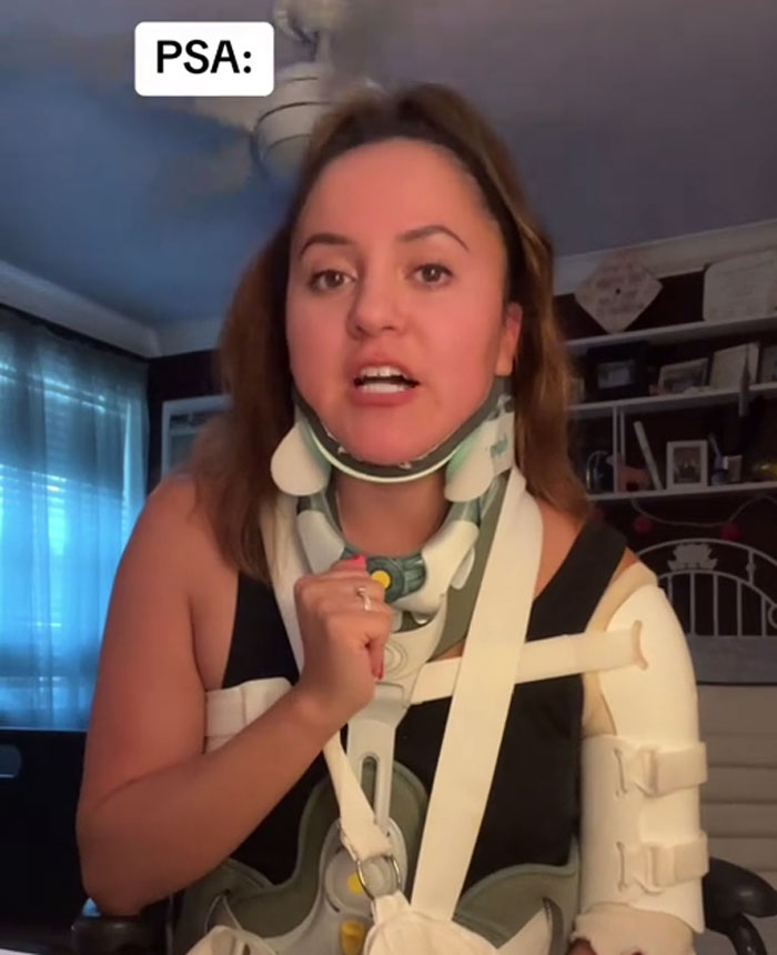 Woman Ignores Warning To Not Put Her Feet On The Car Dash, Gets Severely Injured During Car Crash Woman Ignores Warning To Not Put Her Feet On The Car Dash, Gets Severely Injured During Car Crash