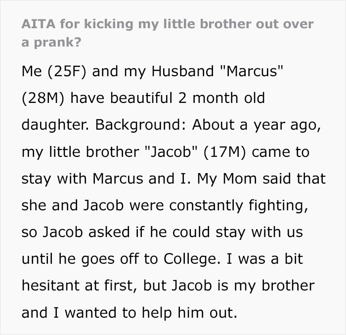 Woman Kicks Her Teen Brother Out Of The House Over A Sick Prank