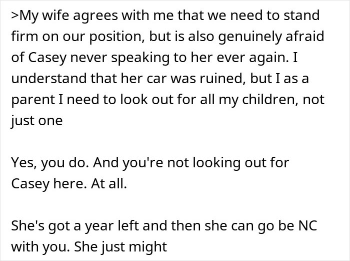 Girl Rejects Family’s Apology After Sister Wrecks Her Car, Gives Parents An Ultimatum Girl Rejects Family’s Apology After Sister Wrecks Her Car, Gives Parents An Ultimatum