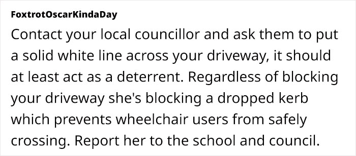 Woman Keeps Blocking Driveway For Mom Of Autistic Kid Who Can't Walk, She Finally Loses It Woman Keeps Blocking Driveway For Mom Of Autistic Kid Who Can't Walk, She Finally Loses It