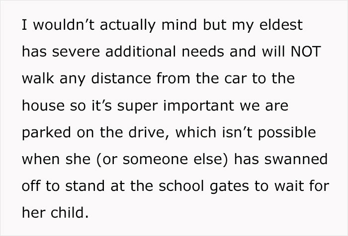 Woman Keeps Blocking Driveway For Mom Of Autistic Kid Who Can't Walk, She Finally Loses It Woman Keeps Blocking Driveway For Mom Of Autistic Kid Who Can't Walk, She Finally Loses It
