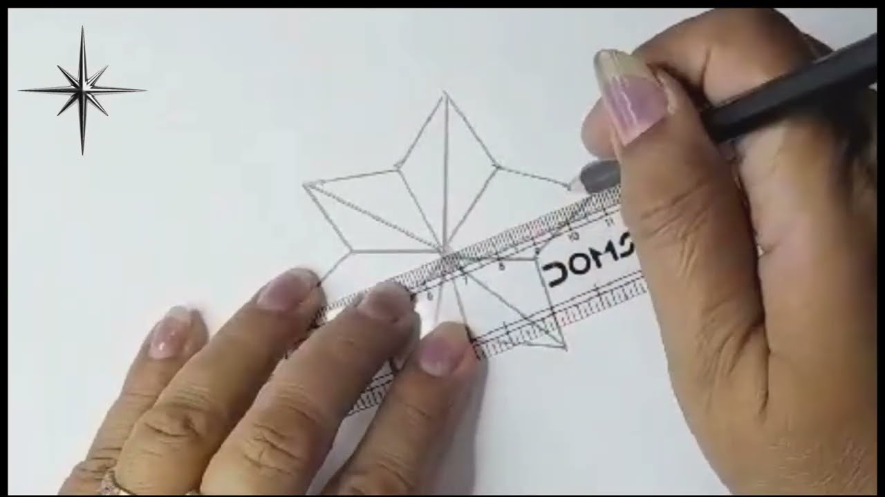 How To Draw A Cool Star 3D Fire Easy Coloring ⭐