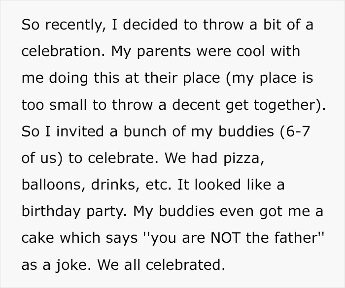 Man Finds Out Ex-GF's Baby Is Not His, Takes Heat From Family After He Throws Party To Celebrate Man Finds Out Ex-GF's Baby Is Not His, Takes Heat From Family After He Throws Party To Celebrate