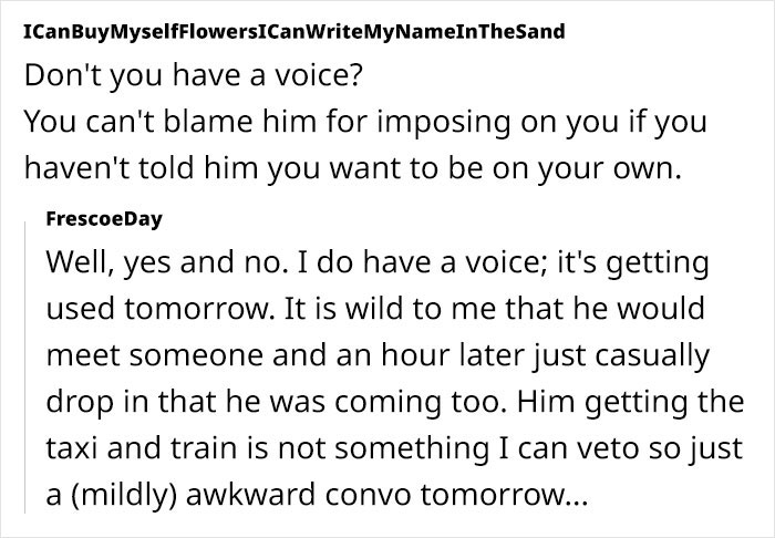 “I Don’t Want To Snap But I May”: Woman Aghast After Guy Invites Himself To Her Solo Day Out “I Don’t Want To Snap But I May”: Woman Aghast After Guy Invites Himself To Her Solo Day Out