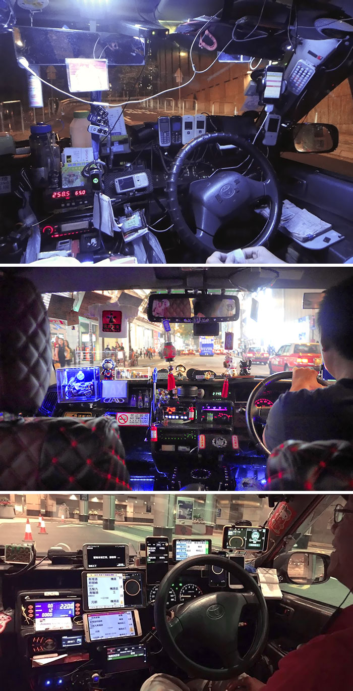 Inside Hong Kong Taxis
