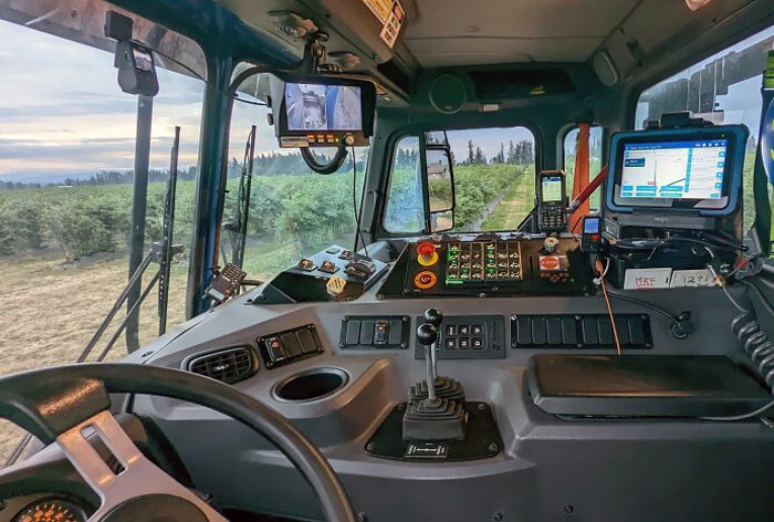 Cab Of A Modern Trash Truck