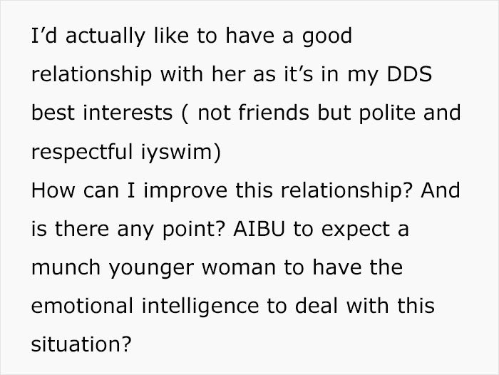 Woman Is Confused As Ex&rsquo;s 29YO GF Is Being Mean To Her And Thinks She Has Equal Say About Parenting