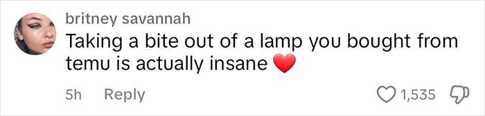 Stunned Woman Takes A Bite Out Of Her Temu Croissant Lamp, Turns Out &ldquo;It&rsquo;s Literally Food&rdquo;