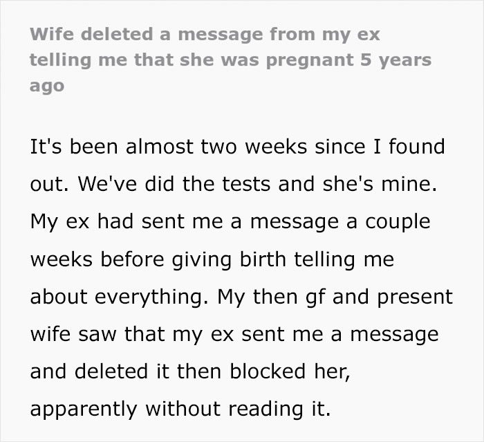 Man&rsquo;s World Turns Upside Down 5 Years After Wife Deleted A Text He Got From His Pregnant Ex