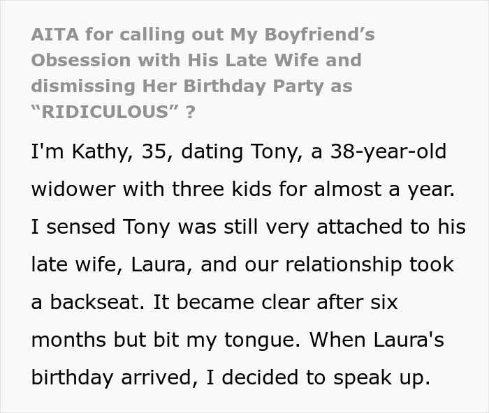 Man Lashes Out At GF For Disrespecting His Late Wife&rsquo;s Birthday Party, Gets Dumped