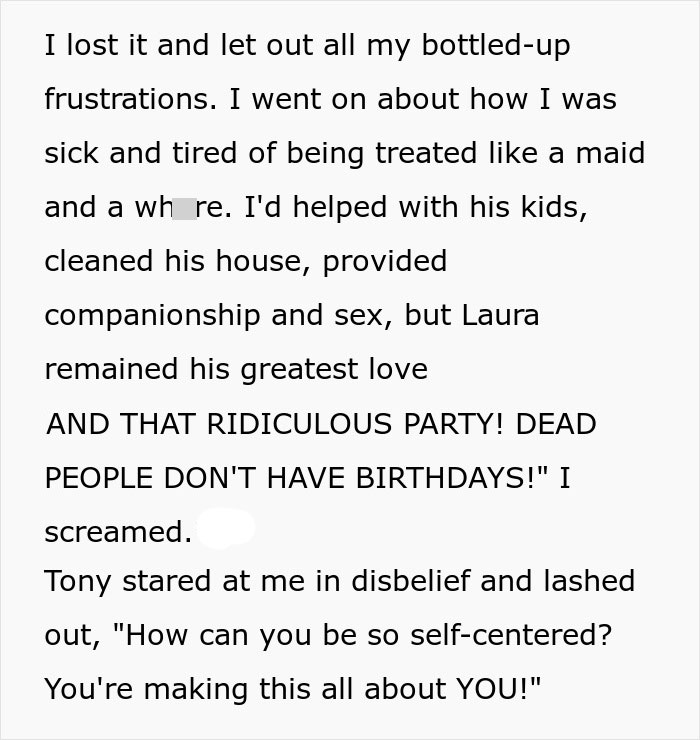 Man Lashes Out At GF For Disrespecting His Late Wife&rsquo;s Birthday Party, Gets Dumped