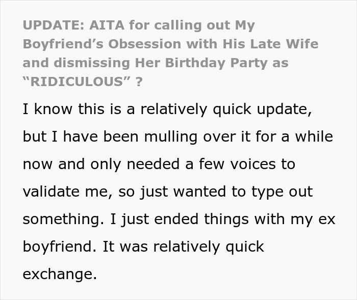 Man Lashes Out At GF For Disrespecting His Late Wife&rsquo;s Birthday Party, Gets Dumped