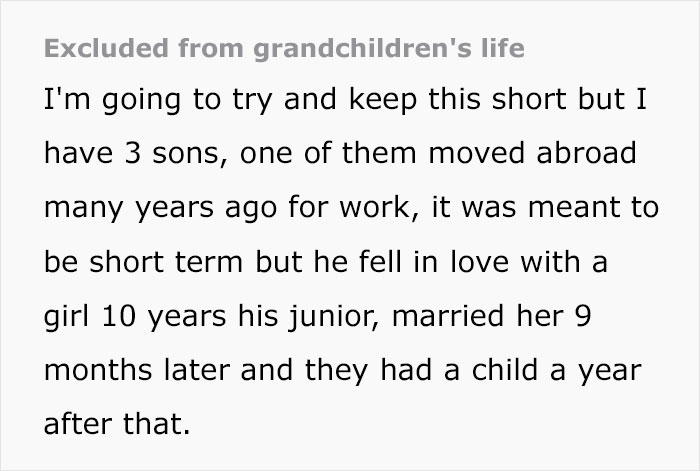 Woman Complains About DIL Who Won&rsquo;t Let Her See The Grandkids, But The Internet Isn&rsquo;t Sympathetic