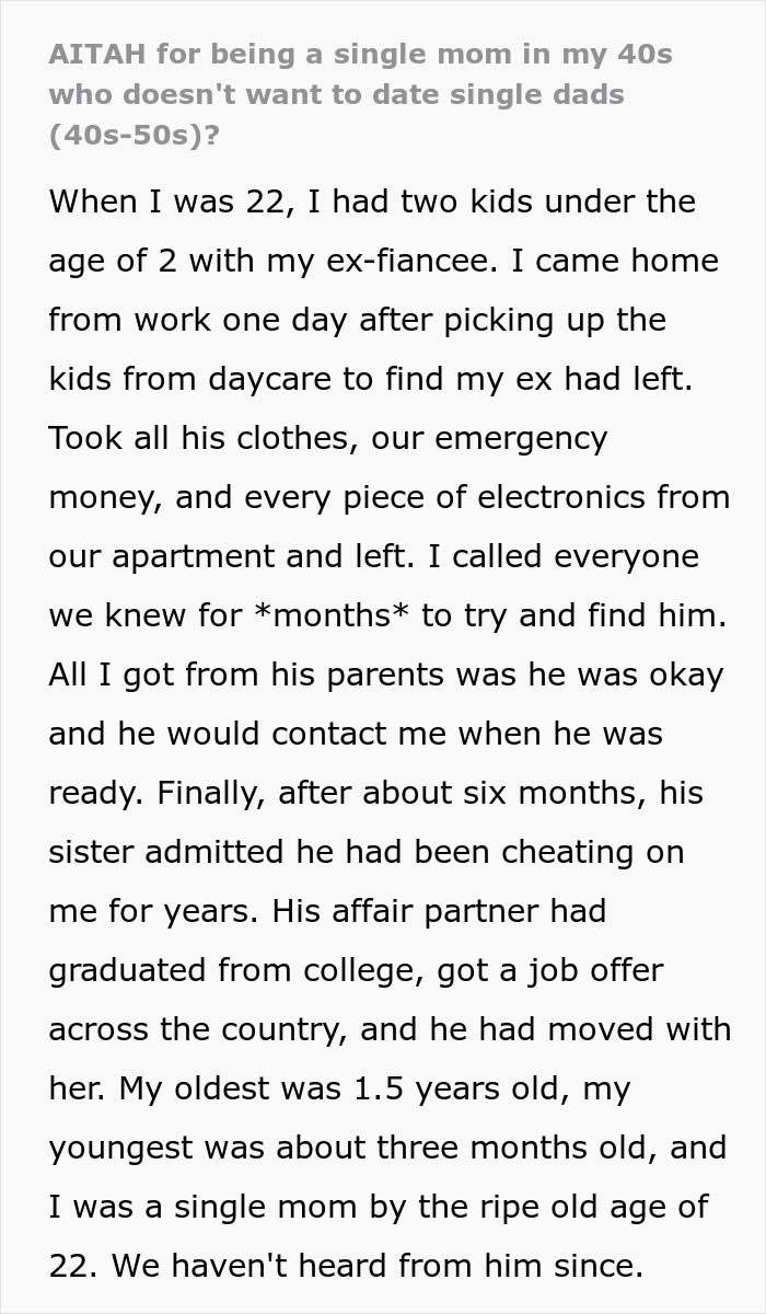 Woman Refuses To Go Through Raising Kids Again, Single Dads On Dating App Get Defensive Woman Refuses To Go Through Raising Kids Again, Single Dads On Dating App Get Defensive