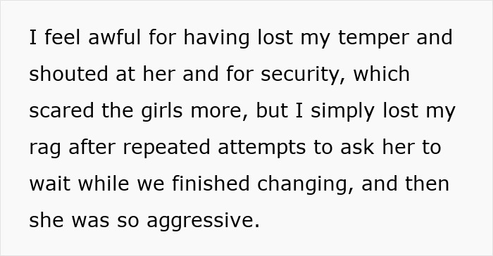 Creepy Lady Tries Entering Changing Room With Mom And Girls, Calls Mom Racist For Stopping Her Creepy Lady Tries Entering Changing Room With Mom And Girls, Calls Mom Racist For Stopping Her