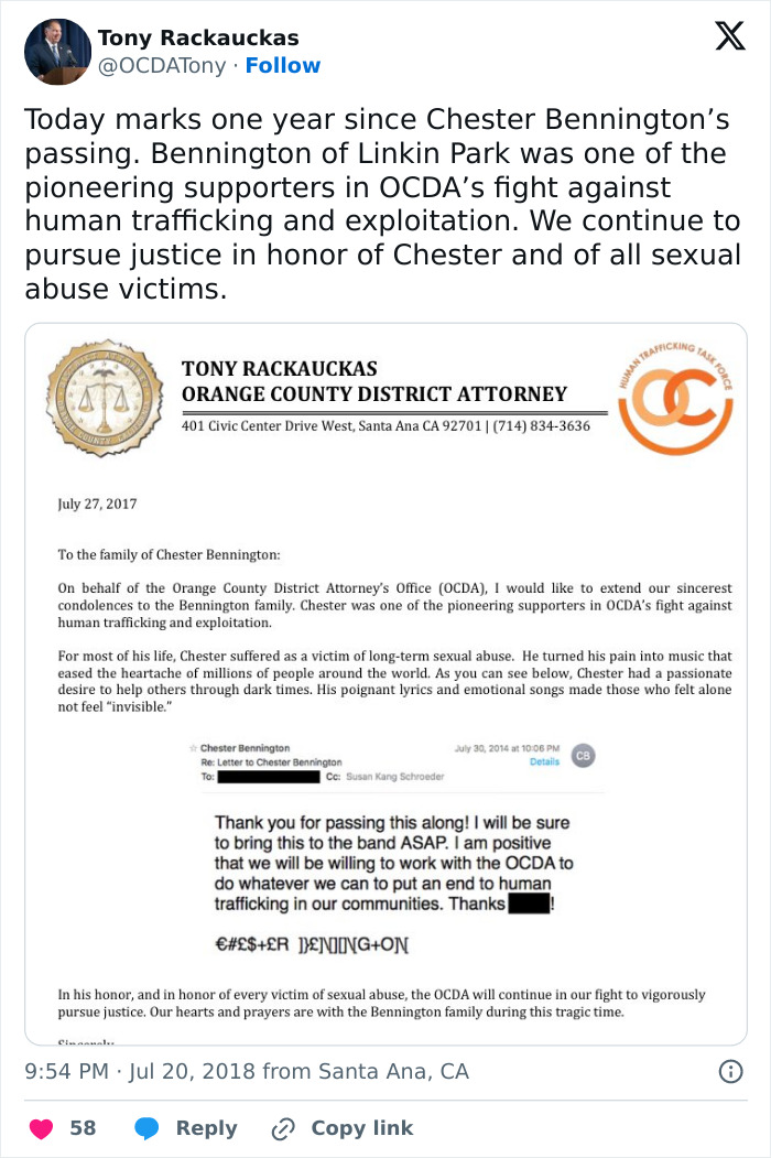 Exclusive: Linkin Park Singer Chester Bennington's Son Makes Bombshell Claims About Dad's Passing Exclusive: Linkin Park Singer Chester Bennington's Son Makes Bombshell Claims About Dad's Passing