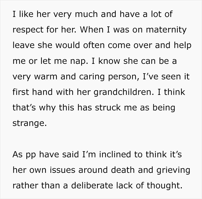 Woman Whose Mom Passed Feels It's Bizarre MIL Didn't Reach Out At All, Thinks Of Cutting Her Off Woman Whose Mom Passed Feels It's Bizarre MIL Didn't Reach Out At All, Thinks Of Cutting Her Off