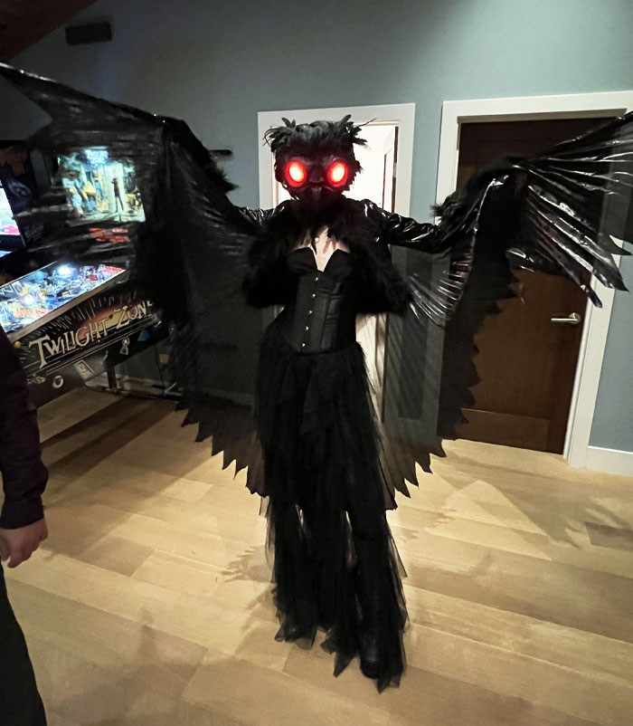 My Handmade Mothman Costume From This Year