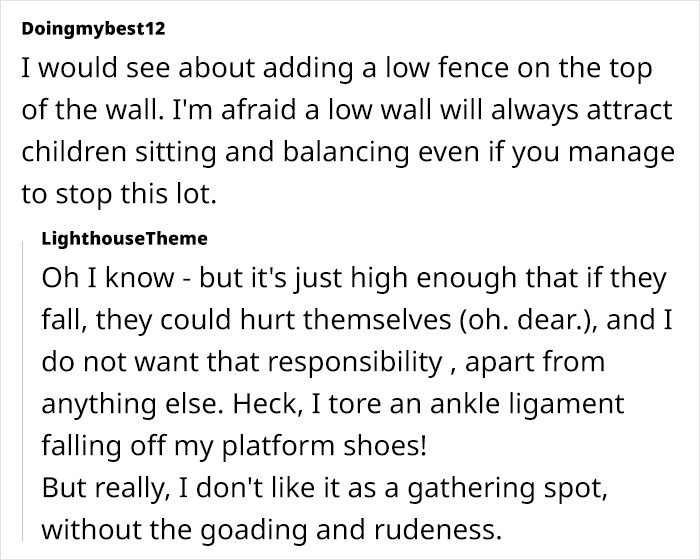 &ldquo;I&rsquo;m A Karen&rdquo;: Woman Taunted By Kids Taking Up Space On Her Wall Wonders How To Solve The Issue