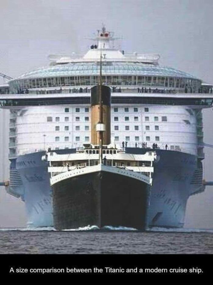 Titanic Compared To A Modern Cruise Ship