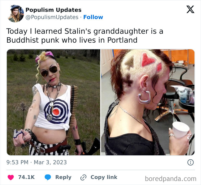 Stalin's Granddaughter Is A