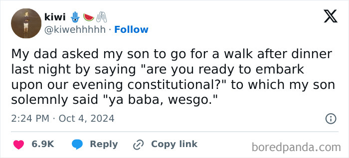 Wholesome Grandpa-Grandson Interaction