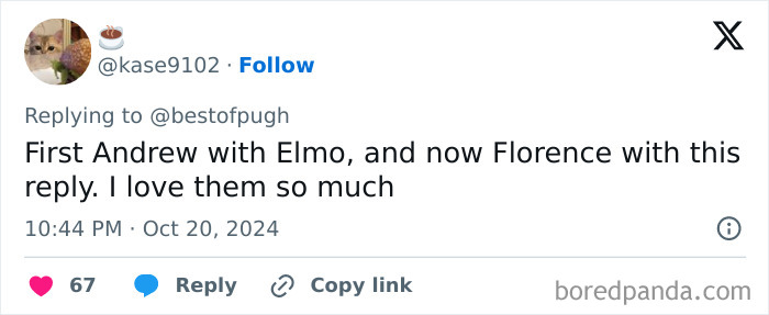 Florence Pugh Praised For Heartwarming Response To Fan Who Lost Her Mom To Cancer Florence Pugh Praised For Heartwarming Response To Fan Who Lost Her Mom To Cancer