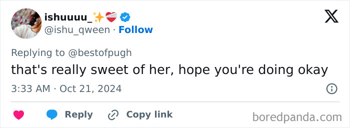 Florence Pugh Praised For Heartwarming Response To Fan Who Lost Her Mom To Cancer Florence Pugh Praised For Heartwarming Response To Fan Who Lost Her Mom To Cancer